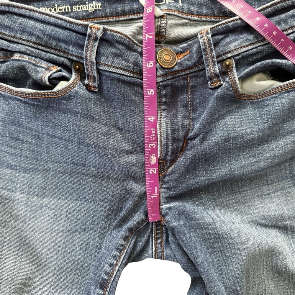 LOFT Ann Taylor jeans women’s 26 Modern Straight size 2 S525 - Picture 6 of 10